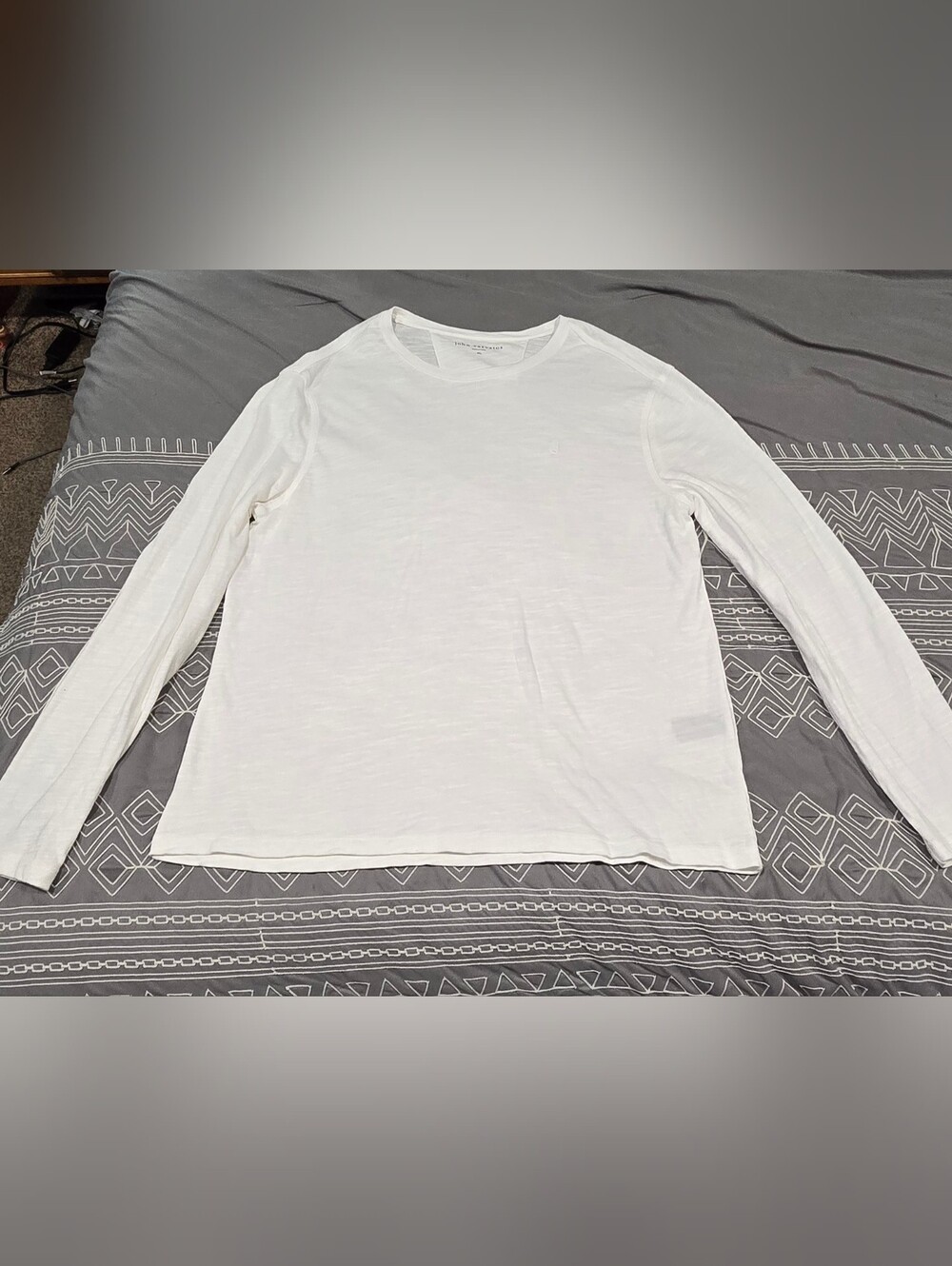 John Varvatos Organic Cotton Longsleeve Crewneck Size XL